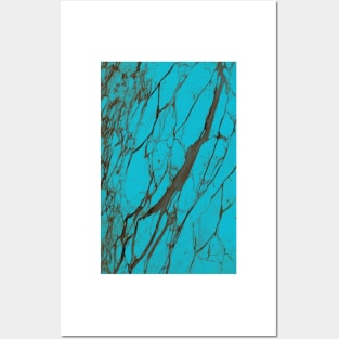 Turquoise stone Posters and Art